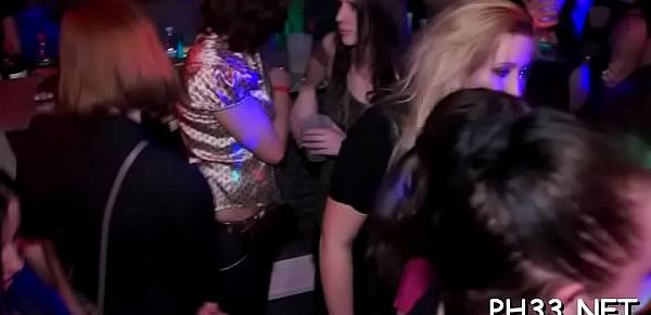  Yong beauties in club are cheerful to fuck